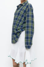 Load image into Gallery viewer, Vintage x JCREW Blue, Green Plaid Cotton Flannel (XS-XL)