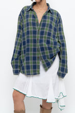 Load image into Gallery viewer, Vintage x JCREW Blue, Green Plaid Cotton Flannel (XS-XL)