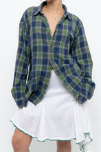 Load image into Gallery viewer, Vintage x JCREW Blue, Green Plaid Cotton Flannel (XS-XL)