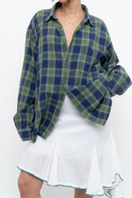 Load image into Gallery viewer, Vintage x JCREW Blue, Green Plaid Cotton Flannel (XS-XL)
