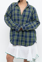 Load image into Gallery viewer, Vintage x JCREW Blue, Green Plaid Cotton Flannel (XS-XL)