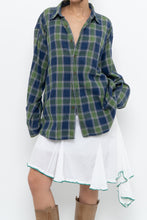 Load image into Gallery viewer, Vintage x JCREW Blue, Green Plaid Cotton Flannel (XS-XL)