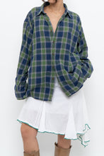 Load image into Gallery viewer, Vintage x JCREW Blue, Green Plaid Cotton Flannel (XS-XL)