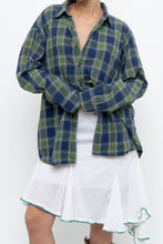 Load image into Gallery viewer, Vintage x JCREW Blue, Green Plaid Cotton Flannel (XS-XL)