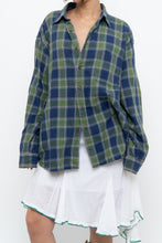 Load image into Gallery viewer, Vintage x JCREW Blue, Green Plaid Cotton Flannel (XS-XL)