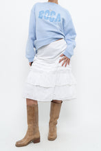Load image into Gallery viewer, Vintage x Made in India x Cotton White Tiered Midi Skirt (XXL-4XL)
