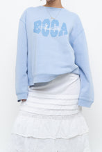 Load image into Gallery viewer, Vintage x BOCA Baby Blue Cropped Crewneck (XS-L)