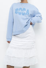 Load image into Gallery viewer, Vintage x BOCA Baby Blue Cropped Crewneck (XS-L)