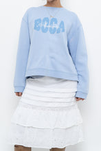 Load image into Gallery viewer, Vintage x BOCA Baby Blue Cropped Crewneck (XS-L)