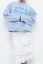 Load image into Gallery viewer, Vintage x BOCA Baby Blue Cropped Crewneck (XS-L)