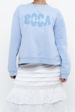 Load image into Gallery viewer, Vintage x BOCA Baby Blue Cropped Crewneck (XS-L)