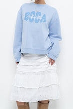 Load image into Gallery viewer, Vintage x BOCA Baby Blue Cropped Crewneck (XS-L)