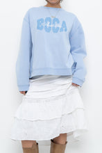 Load image into Gallery viewer, Vintage x BOCA Baby Blue Cropped Crewneck (XS-L)