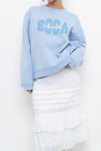 Load image into Gallery viewer, Vintage x BOCA Baby Blue Cropped Crewneck (XS-L)
