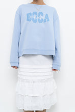 Load image into Gallery viewer, Vintage x BOCA Baby Blue Cropped Crewneck (XS-L)