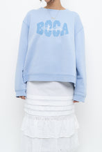Load image into Gallery viewer, Vintage x BOCA Baby Blue Cropped Crewneck (XS-L)