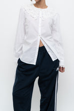 Load image into Gallery viewer, Modern x White Cotton Collared Blouse (XS-M)