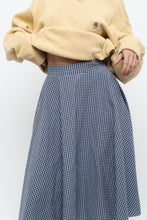 Load image into Gallery viewer, UNIQLO x Blue, Navy Gingham Midi Dress (XXS, XS)