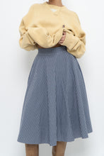 Load image into Gallery viewer, UNIQLO x Blue, Navy Gingham Midi Dress (XXS, XS)