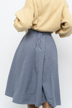 Load image into Gallery viewer, UNIQLO x Blue, Navy Gingham Midi Dress (XXS, XS)