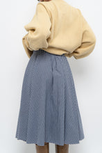 Load image into Gallery viewer, UNIQLO x Blue, Navy Gingham Midi Dress (XXS, XS)
