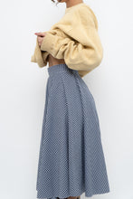 Load image into Gallery viewer, UNIQLO x Blue, Navy Gingham Midi Dress (XXS, XS)
