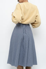 Load image into Gallery viewer, UNIQLO x Blue, Navy Gingham Midi Dress (XXS, XS)