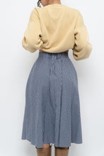 Load image into Gallery viewer, UNIQLO x Blue, Navy Gingham Midi Dress (XXS, XS)