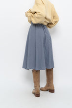 Load image into Gallery viewer, UNIQLO x Blue, Navy Gingham Midi Dress (XXS, XS)