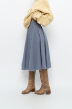 Load image into Gallery viewer, UNIQLO x Blue, Navy Gingham Midi Dress (XXS, XS)