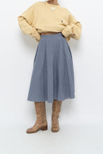 Load image into Gallery viewer, UNIQLO x Blue, Navy Gingham Midi Dress (XXS, XS)