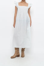 Load image into Gallery viewer, Vintage x Handmade White, Blue Floral Maxi Dress (M-XXL)