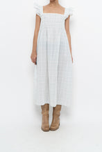 Load image into Gallery viewer, Vintage x Handmade White, Blue Floral Maxi Dress (M-XXL)