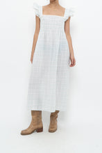 Load image into Gallery viewer, Vintage x Handmade White, Blue Floral Maxi Dress (M-XXL)