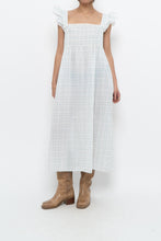 Load image into Gallery viewer, Vintage x Handmade White, Blue Floral Maxi Dress (M-XXL)