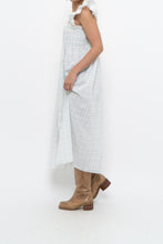 Load image into Gallery viewer, Vintage x Handmade White, Blue Floral Maxi Dress (M-XXL)