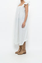 Load image into Gallery viewer, Vintage x Handmade White, Blue Floral Maxi Dress (M-XXL)