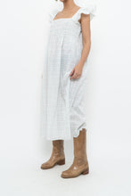 Load image into Gallery viewer, Vintage x Handmade White, Blue Floral Maxi Dress (M-XXL)