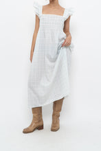 Load image into Gallery viewer, Vintage x Handmade White, Blue Floral Maxi Dress (M-XXL)