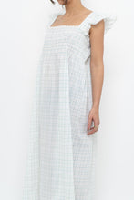 Load image into Gallery viewer, Vintage x Handmade White, Blue Floral Maxi Dress (M-XXL)