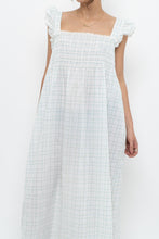 Load image into Gallery viewer, Vintage x Handmade White, Blue Floral Maxi Dress (M-XXL)