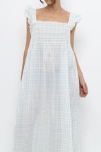 Load image into Gallery viewer, Vintage x Handmade White, Blue Floral Maxi Dress (M-XXL)