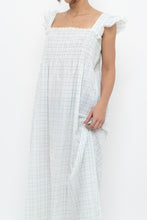 Load image into Gallery viewer, Vintage x Handmade White, Blue Floral Maxi Dress (M-XXL)