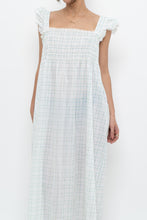 Load image into Gallery viewer, Vintage x Handmade White, Blue Floral Maxi Dress (M-XXL)