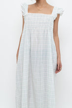 Load image into Gallery viewer, Vintage x Handmade White, Blue Floral Maxi Dress (M-XXL)