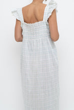 Load image into Gallery viewer, Vintage x Handmade White, Blue Floral Maxi Dress (M-XXL)