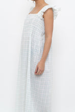 Load image into Gallery viewer, Vintage x Handmade White, Blue Floral Maxi Dress (M-XXL)