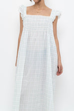 Load image into Gallery viewer, Vintage x Handmade White, Blue Floral Maxi Dress (M-XXL)