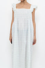 Load image into Gallery viewer, Vintage x Handmade White, Blue Floral Maxi Dress (M-XXL)