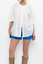 Load image into Gallery viewer, GAP x Made in India x White Cotton Blouse (S-L)